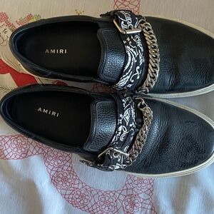 Amiri Mens slip ons embellished